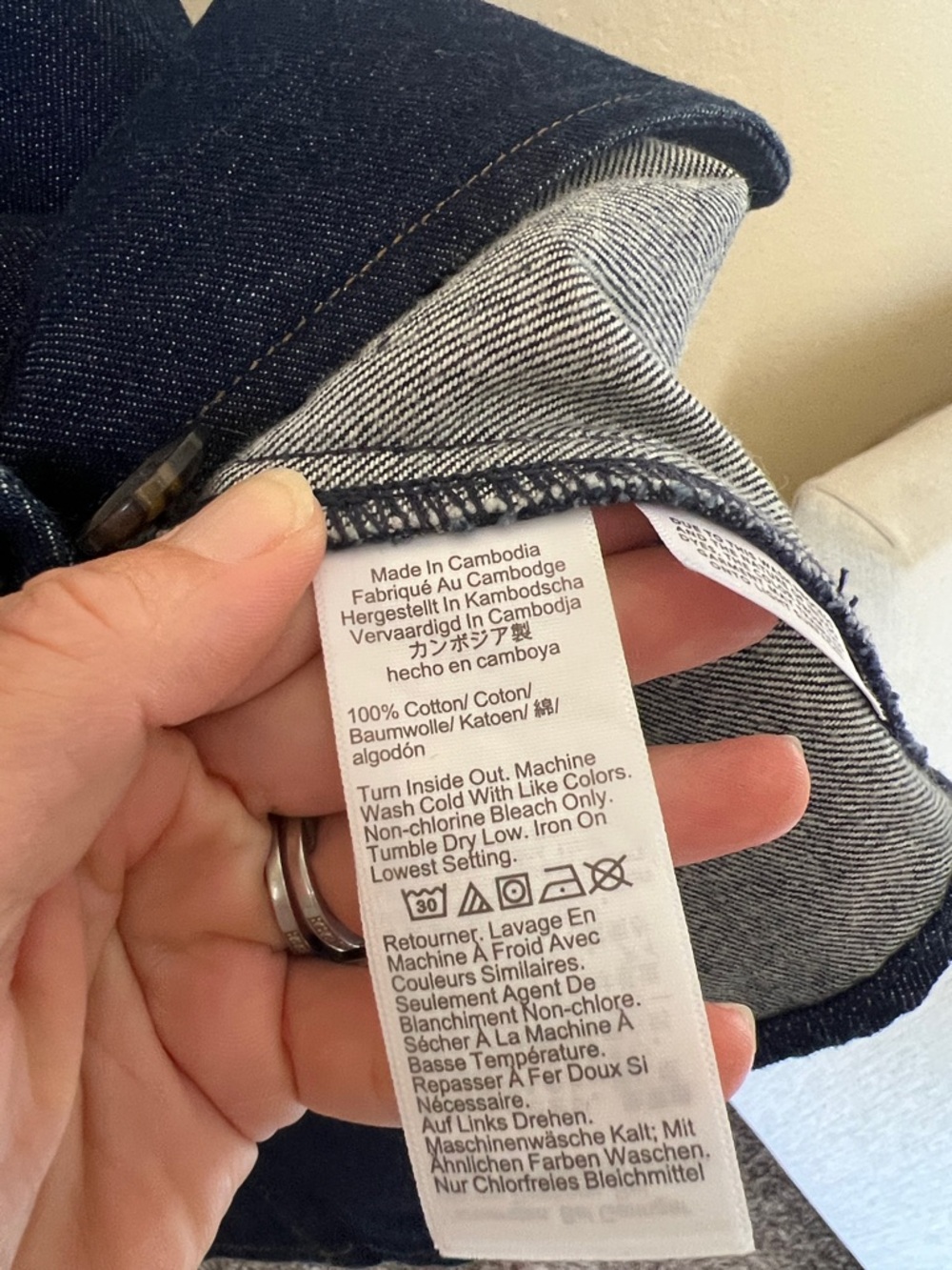 Madewell dark denim cutaway vest - Picture 8 of 9